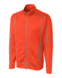 Clique Helsa Performance Knit Mens Full Zip Blood Orange Mannequin
