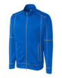 Clique Helsa Performance Knit Mens Full Zip Royal Blue Mannequin