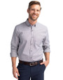 Cutter & Buck Easy Care Stretch Oxford Mens Long Sleeve Button Down Shirt Charcoal Front