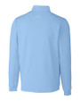 Cutter & Buck Traverse Recycled Stretch Mens Quarter Zip Atlas Light Blue Mannequin Back