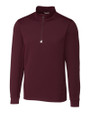 Cutter & Buck Traverse Recycled Stretch Mens Quarter Zip Bordeaux Mannequin