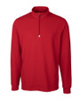 Cutter & Buck Traverse Recycled Stretch Mens Quarter Zip Red Mannequin