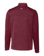 Mississippi State Bulldogs Cutter & Buck Traverse Stretch Eco Stripe Quarter Zip Mens Pullover Bordeaux Mannequin Back