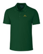 Notre Dame Fighting Irish Cutter & Buck Forge Polo Mens Tailored Fit Hunter Green Mannequin