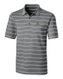 Baylor Bears Cutter & Buck Forge Epic Confidence Recycled Heathered Stripe Stretch Mens Polo Black Mannequin