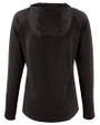 Seattle Seahawks Mono Cutter & Buck Prospect Recycled Featherlight Stretch Womens Hooded Pullover Black Mannequin Back