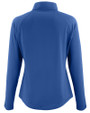 Indianapolis Colts Historic Cutter & Buck Prospect Recycled Featherlight Stretch Womens Quarter Zip Tour Blue Mannequin Back