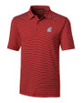 Washington State Cougars Cutter & Buck Forge Pencil Stripe Stretch Mens Polo Cardinal Red Mannequin