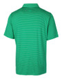 Notre Dame Fighting Irish Cutter & Buck Forge Pencil Stripe Stretch Mens Polo Kelly Green Mannequin Back