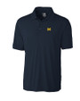 Michigan Wolverines Cutter & Buck Northgate CB DryTec Short Sleeve Mens Polo Navy Blue Mannequin