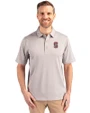 Stanford Cardinal - Cutter & Buck Forge Heathered Stretch Mens Polo Polished Heather Front