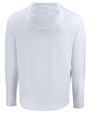 New York Giants Americana Cutter & Buck Prospect Recycled Featherlight Stretch Mens Hooded Pullover White Mannequin Back