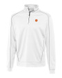 Clemson Tigers Cutter & Buck Men's CB DryTec Edge Half Zip White Mannequin