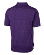 Cutter & Buck Advantage Tri-Blend Pique Mens Polo Dark College Purple Mannequin Back