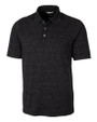 Cutter & Buck Advantage Tri-Blend Space Dye Mens Big and Tall Polo Dark Black Mannequin