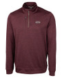 Mississippi State Bulldogs Cutter & Buck Stealth Heathered Quarter Zip Mens Pullover Bordeaux Mannequin