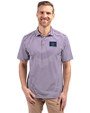 Arizona Diamondbacks City Connect- Cutter & Buck Virtue Recycled Stripe Featherlight Pique Mens Big & Tall Polo College Purple Front