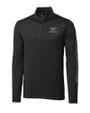 Virginia Tech Hokies Cutter & Buck Pennant Sport Half Zip Black Mannequin