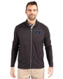 Arizona Diamondbacks City Connect- Cutter & Buck Adapt Recycled Soft Knit Stretch Mens Big & Tall Hybrid Full Zip Jacket Black Front
