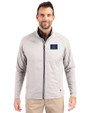 Arizona Diamondbacks City Connect- Cutter & Buck Adapt Recycled Soft Knit Stretch Mens Big & Tall Hybrid Full Zip Jacket Polished Medium Gray Front