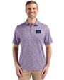 Arizona Diamondbacks City Connect- Cutter & Buck Pike Recycled Flora Print Mens Polo College Purple Front