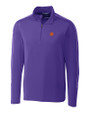 Clemson Tigers Cutter & Buck Pennant Sport Half Zip College Purple Mannequin