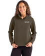 Boston Red Sox City Connect- Cutter & Buck Roam Recycled Buttery-Soft Knit Womens Quarter Zip Pullover Poplar Front