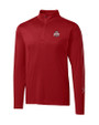 Ohio State Buckeyes - Cutter & Buck Pennant Sport Half Zip Cardinal Red Mannequin