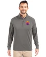 Colorado Rockies City Connect- Cutter & Buck Adapt Recycled Soft Knit Stretch  Mens Quarter Zip Pullover  Elemental Grey Front