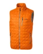 Illinois Fighting Illini Cutter & Buck Rainier PrimaLoft® Mens Eco Insulated Full Zip Puffer Vest Satsuma Mannequin