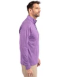 Arizona Diamondbacks City Connect- Cutter & Buck Adapt Recycled Soft Knit Stretch Mens Heathered Quarter Zip Pullover  College Purple Heather Side