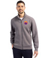 Colorado Rockies City Connect- Cutter & Buck Roam Recycled Buttery-Soft Knit Mens Full Zip Jacket Elemental Grey Front