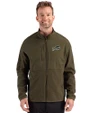 Buffalo Bills Mono Cutter & Buck Hunts Point Recycled Fleece Mens Hybrid Full Zip Jacket
 Poplar Front