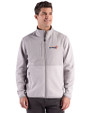 Houston Astros City Connect- Cutter & Buck Hunts Point Recycled Fleece Mens Hybrid Full Zip Jacket
 Polished Medium Gray Front