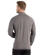 Denver Broncos Historic Cutter & Buck Prospect Recycled Featherlight Stretch Mens Quarter Zip Elemental Grey Back