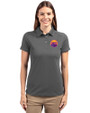 Colorado Rockies City Connect- Cutter & Buck Advantage Epic Confidence Recycled Tri-Blend Pique Womens Polo Elemental Grey Front