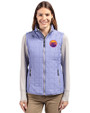 Colorado Rockies City Connect- Cutter & Buck Rainier Recycled Insulated Puffer Womens Full Zip Vest Hyacinth Melange Front