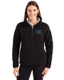 Arizona Diamondbacks City Connect- Cutter & Buck Cascade Epic Comfort Recycled Sherpa Fleece Womens Pullover Jacket Black Front