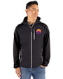 Colorado Rockies City Connect- Cutter & Buck Rainier Recycled Insulated Hybrid Puffer Mens Full Zip Jacket Black Front