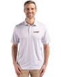 Houston Astros City Connect- Cutter & Buck Pike Recycled Flora Print Mens Big & Tall Polo Polished Medium Gray Front