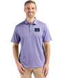 Arizona Diamondbacks City Connect- Cutter & Buck Pike Recycled Shadow Check Print Mens Polo Hyacinth Front