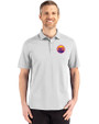 Colorado Rockies City Connect- Cutter & Buck Advantage Refresh Epic Confidence Recycled Tri-Blend Pique Mens Big & Tall Polo CONCRETE Front