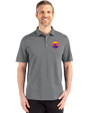 Colorado Rockies City Connect- Cutter & Buck Advantage Refresh Epic Confidence Recycled Tri-Blend Pique Mens Big & Tall Polo Elemental Grey Front