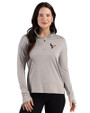 Houston Texans - Cutter & Buck Forge Recycled Four-Way Stretch Womens Quarter Zip Pullover Polished Heather Front