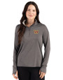 Washington Commanders Cutter & Buck Forge Recycled Four-Way Stretch Womens Quarter Zip Pullover Dark Black Heather Front