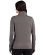 Buffalo Bills NFL Helmet Cutter & Buck Forge Recycled Four-Way Stretch Womens Quarter Zip Pullover Dark Black Heather Back