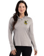 Pittsburgh Steelers Historic Cutter & Buck Forge Recycled Four-Way Stretch Womens Quarter Zip Pullover Polished Heather Front