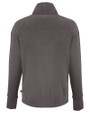 Cleveland Browns Historic Cutter & Buck Forge Recycled Four-Way Stretch Womens Quarter Zip Pullover Dark Black Heather Mannequin Back