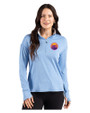Colorado Rockies City Connect- Cutter & Buck Forge Recycled Four-Way Stretch Womens Quarter Zip Pullover Dark Atlas Heather Front