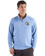 Los Angeles Chargers NFL Helmet Cutter & Buck Forge Recycled Four-Way Stretch Mens Quarter Zip Pullover Dark Atlas Heather Front